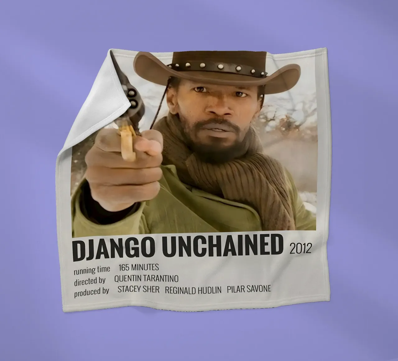 DJANGO UNCHAINED 2012 coperta in pile da MVFminimalist