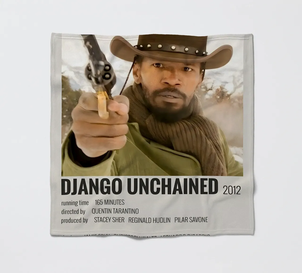 DJANGO UNCHAINED 2012 coperta in pile da MVFminimalist