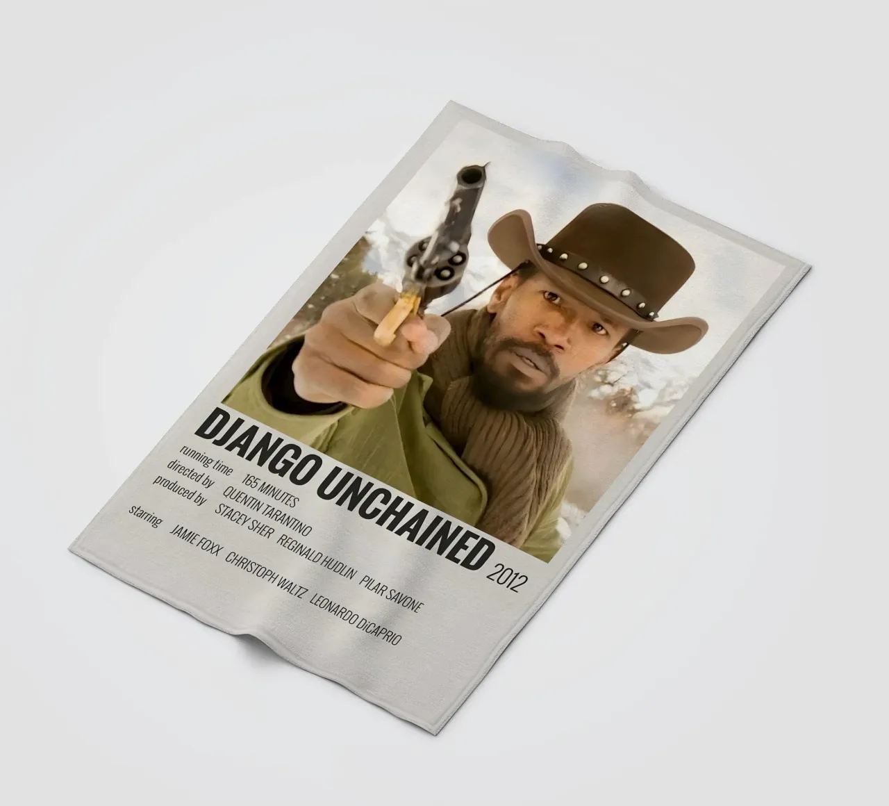 DJANGO UNCHAINED 2012 coperta in pile da MVFminimalist