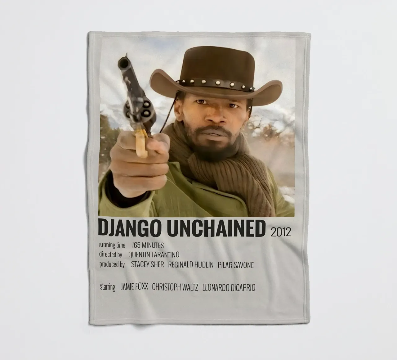 DJANGO UNCHAINED 2012 coperta in pile da MVFminimalist