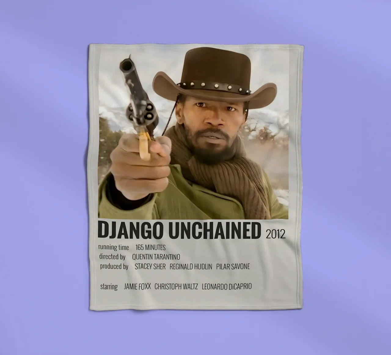 DJANGO UNCHAINED 2012 coperta in pile da MVFminimalist