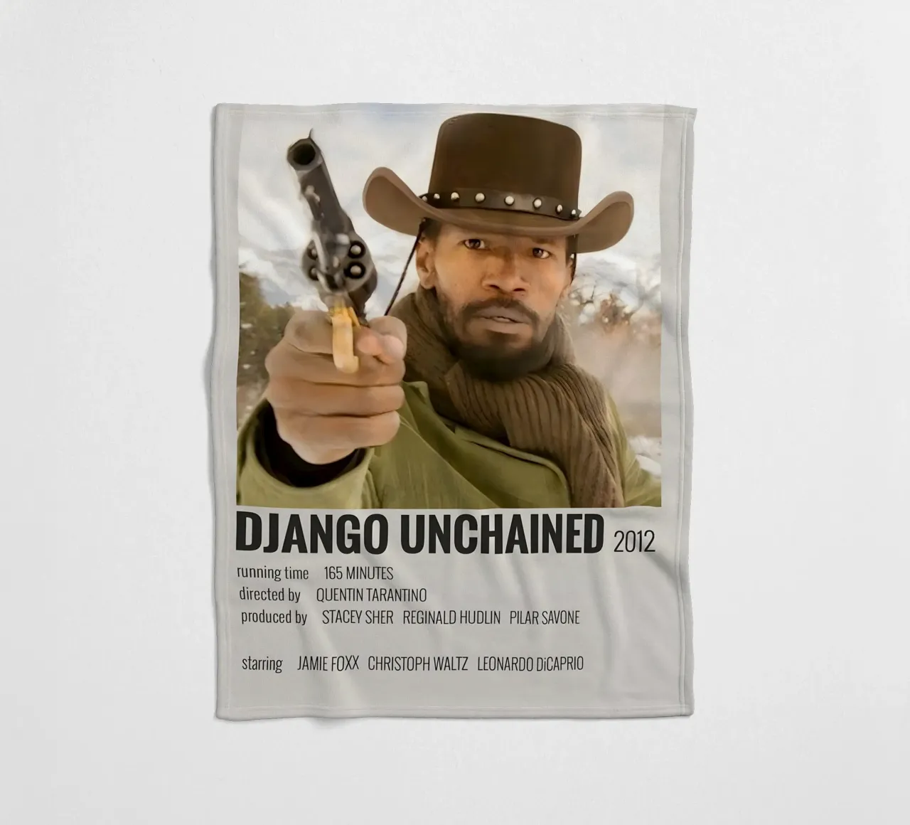 DJANGO UNCHAINED 2012 coperta in pile da MVFminimalist