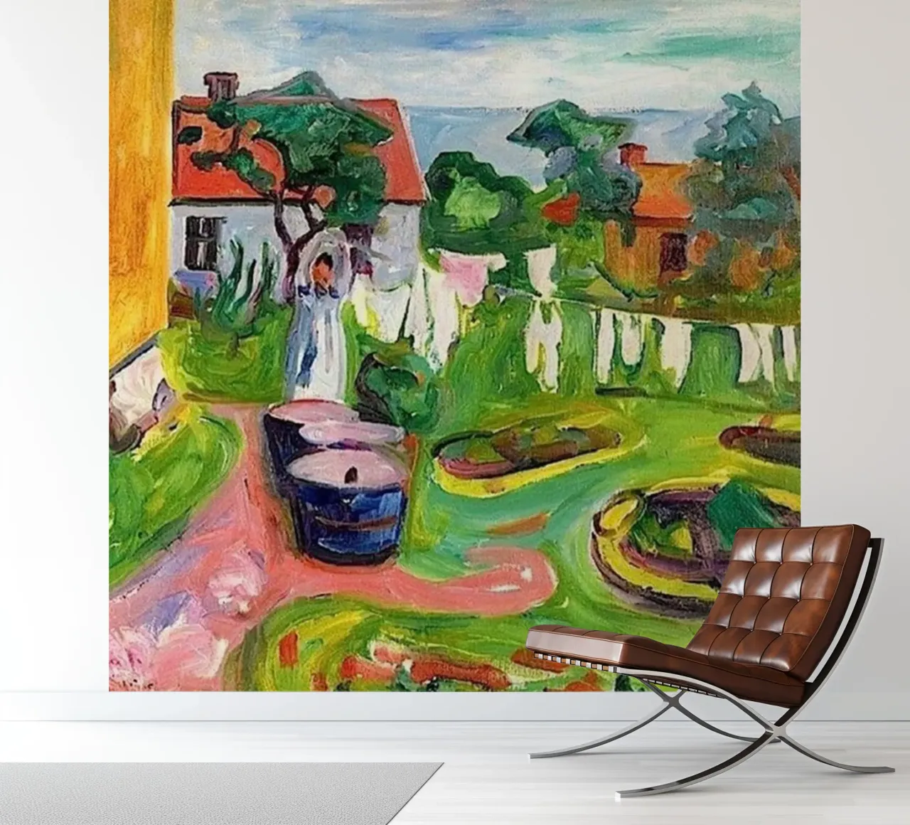 drying clothes photo wallpaper by cupcup art
