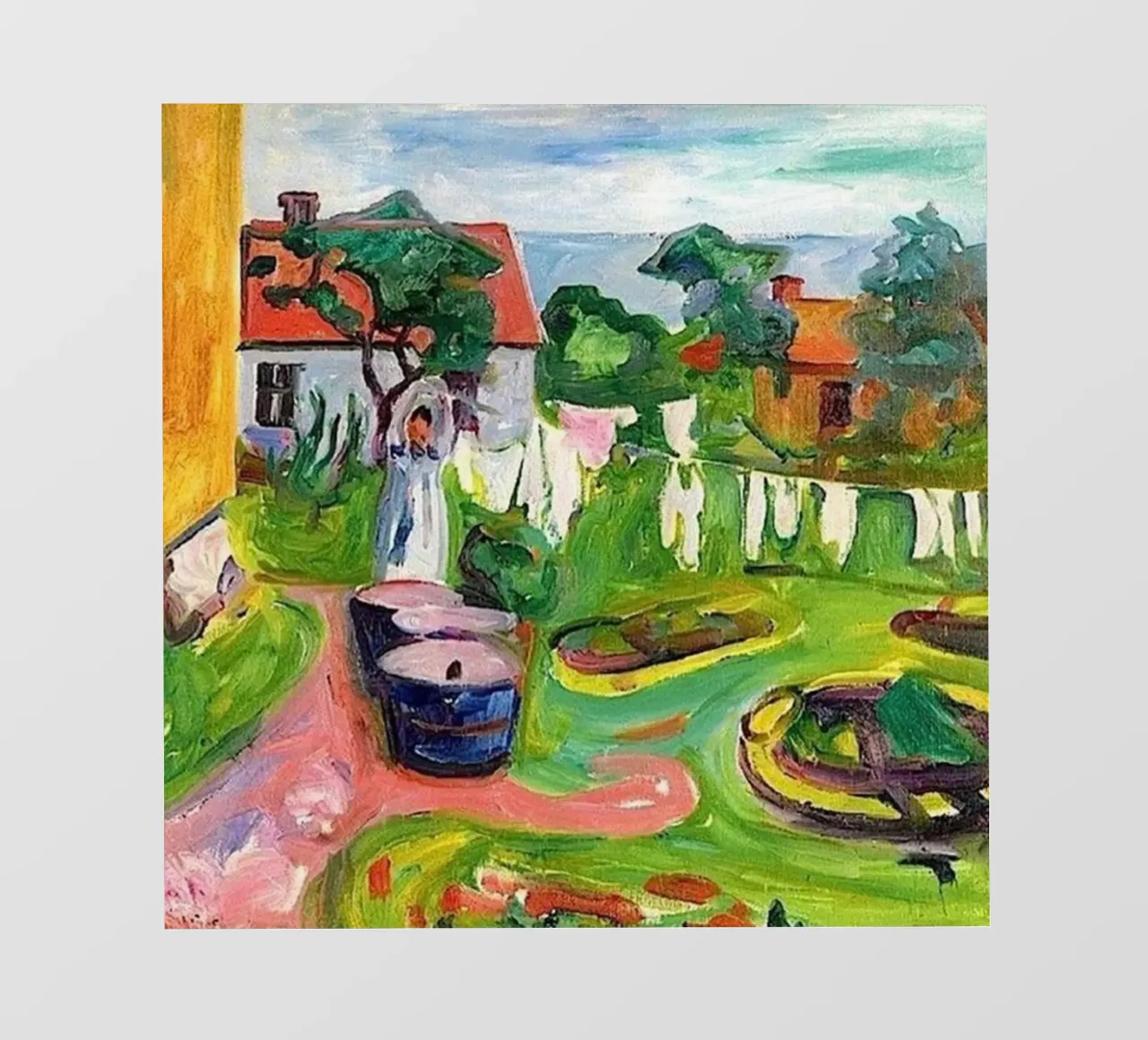 drying clothes photo wallpaper by cupcup art
