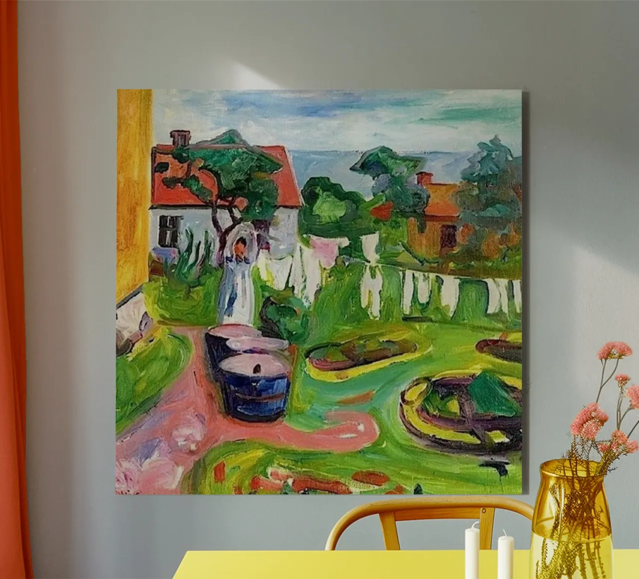 drying clothes alu-dibond by cupcup art