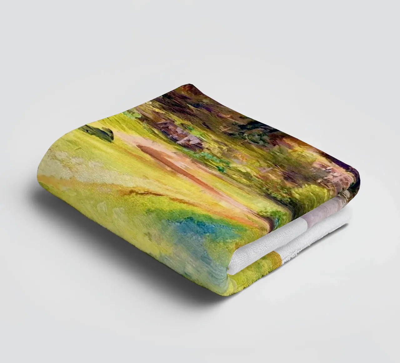 vue magnifique et paisible serviette de bain de cupcup art