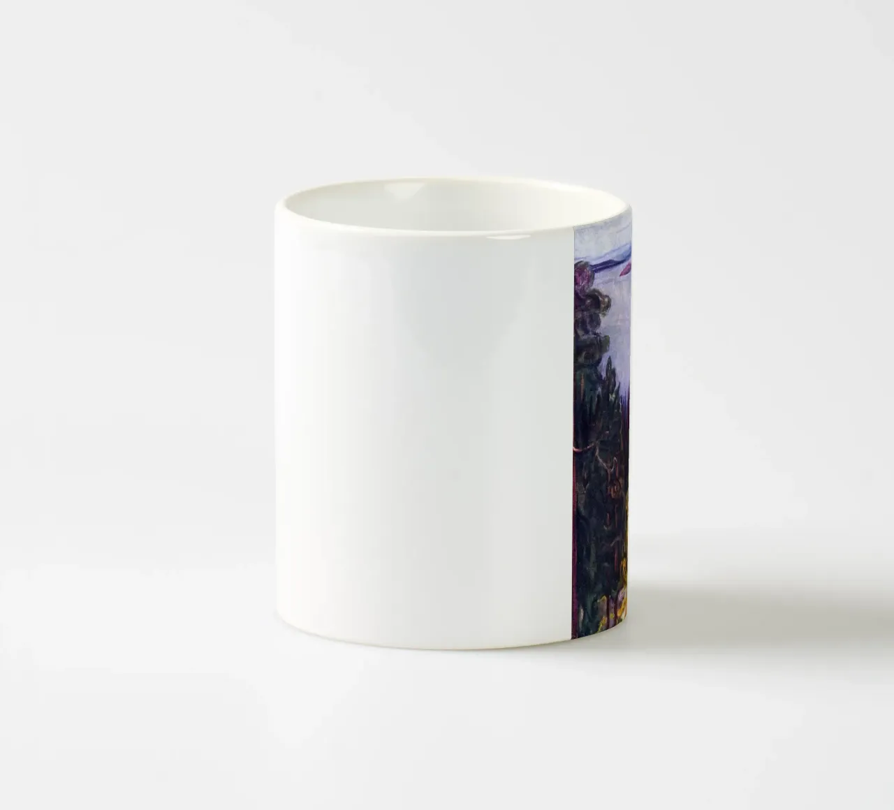 piccola isola in mezzo al lago tazza in ceramica da cupcup art
