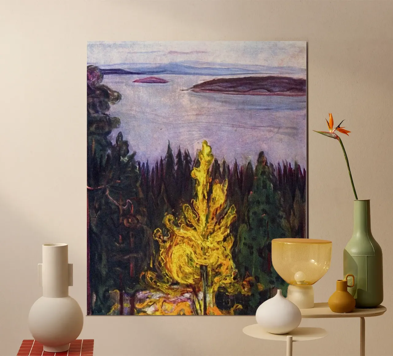 piccola isola in mezzo al lago carta hahnemühle da cupcup art