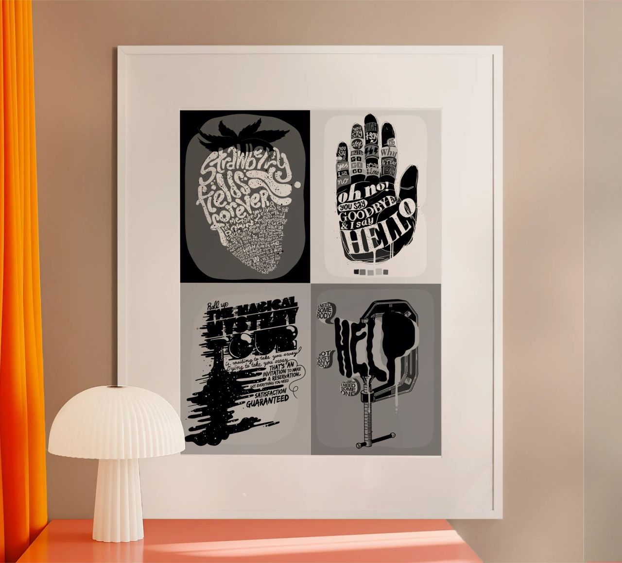 Les Beatles poster de rickygernath