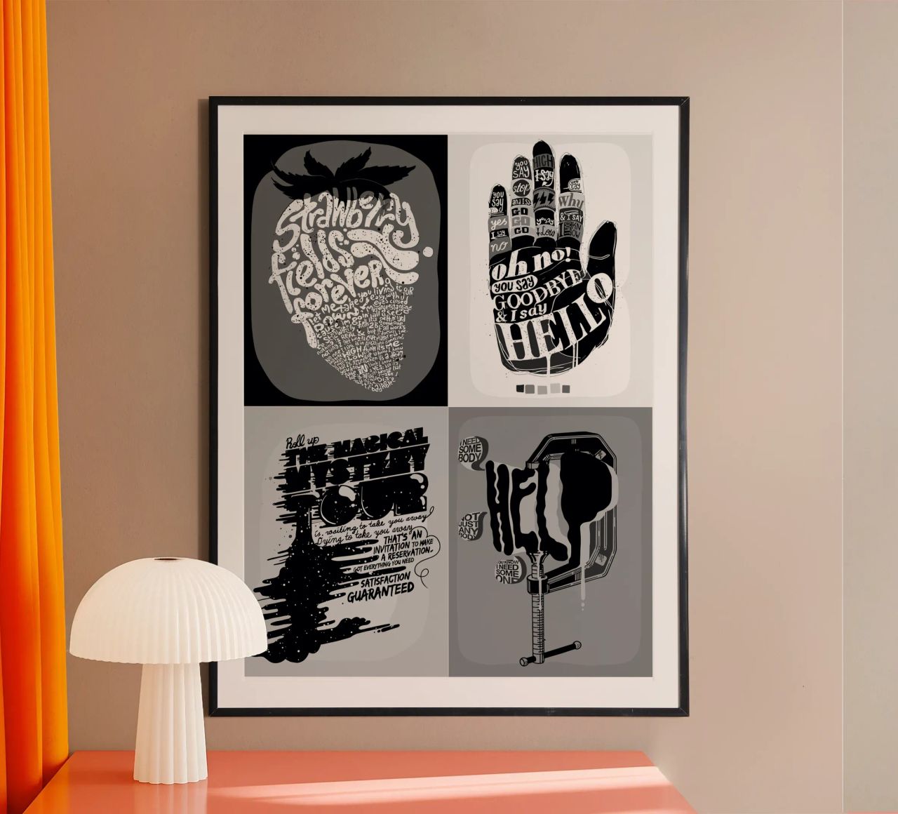 Les Beatles poster de rickygernath
