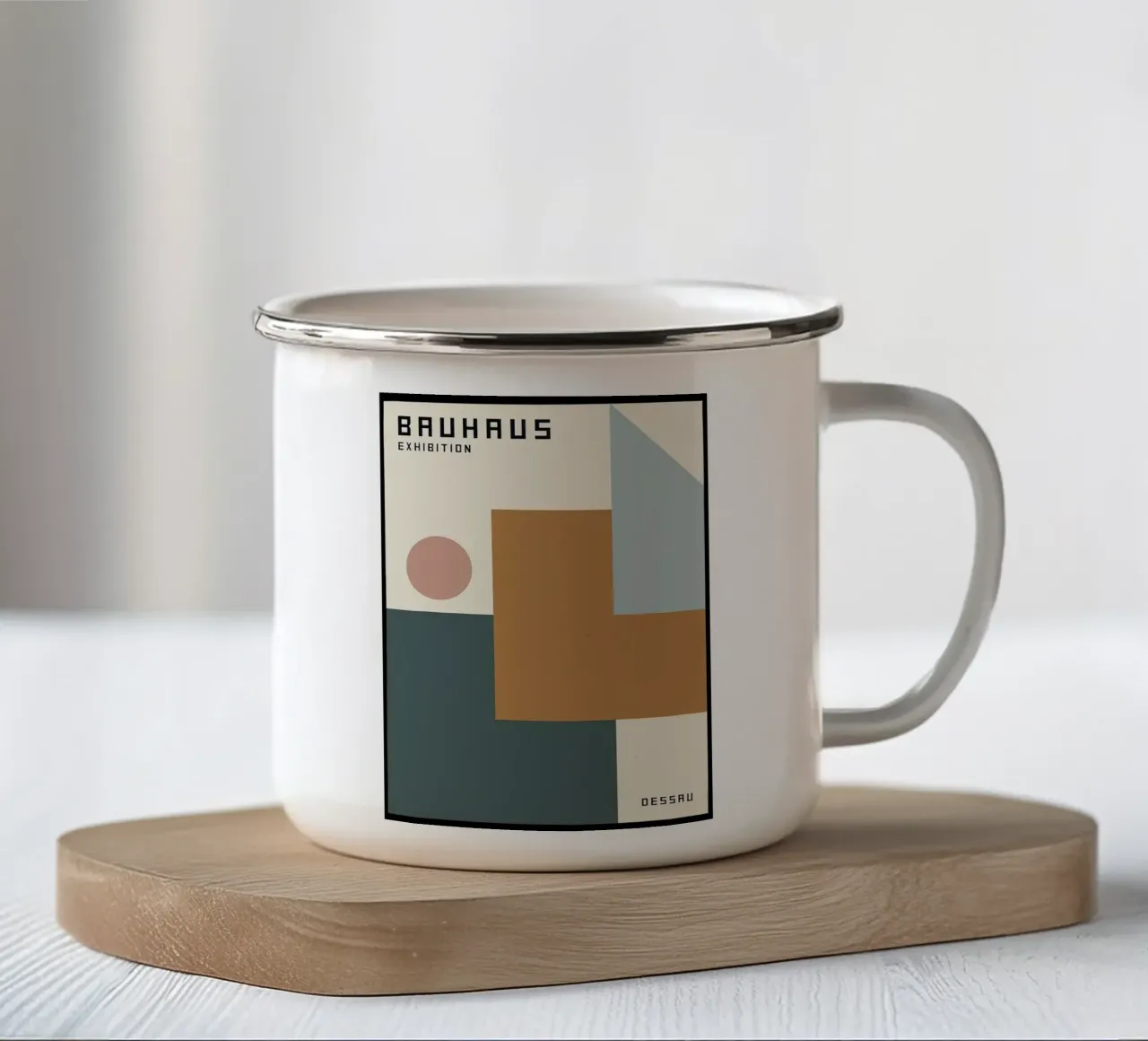 Bauhaus tazza in smalto da Kristian