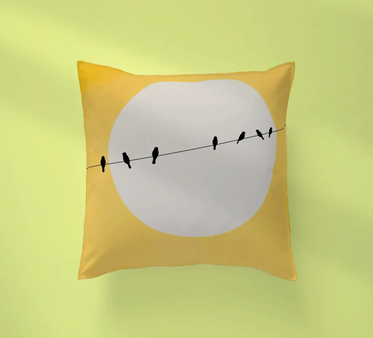 Chirping And Chilling (at Day) cuscino da Kubistika