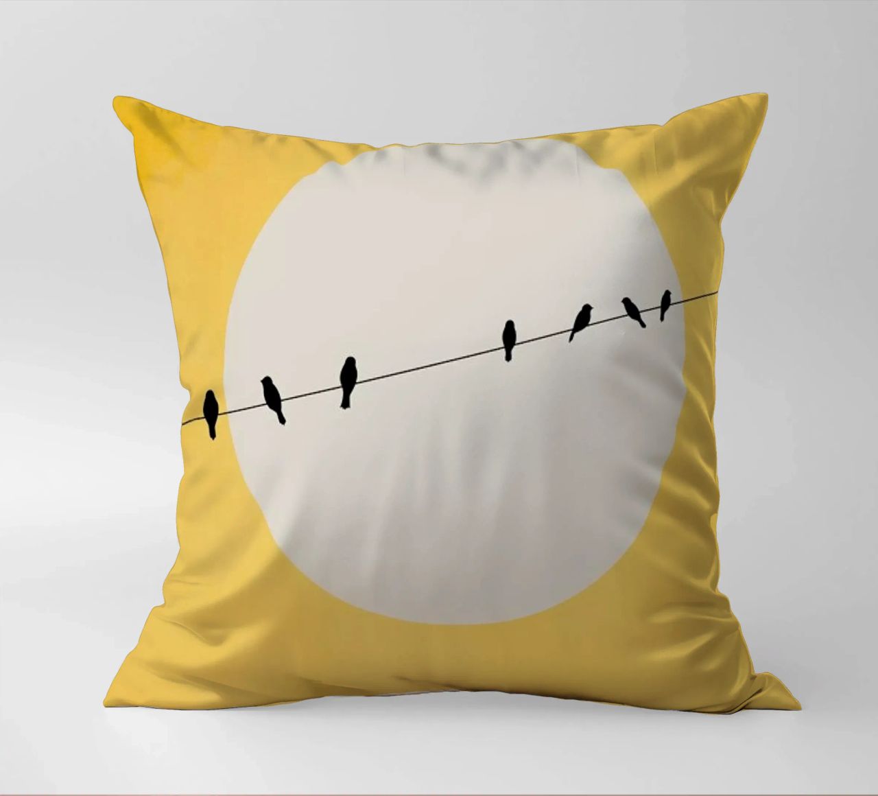 Chirping And Chilling (at Day) cuscino da Kubistika