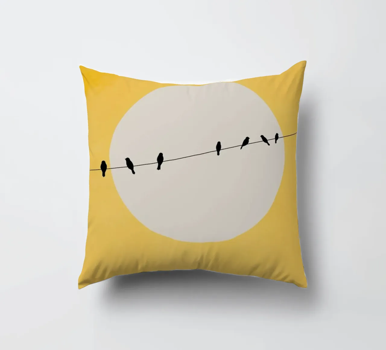 Chirping And Chilling (at Day) cuscino da Kubistika