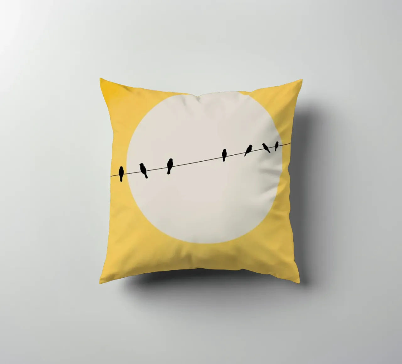 Chirping And Chilling (at Day) cuscino da Kubistika