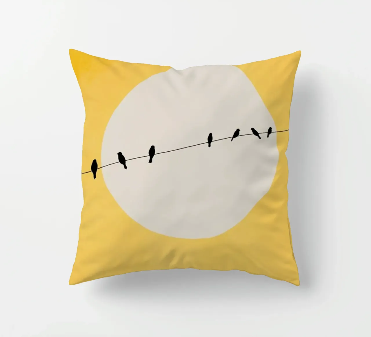 Chirping And Chilling (at Day) cuscino da Kubistika