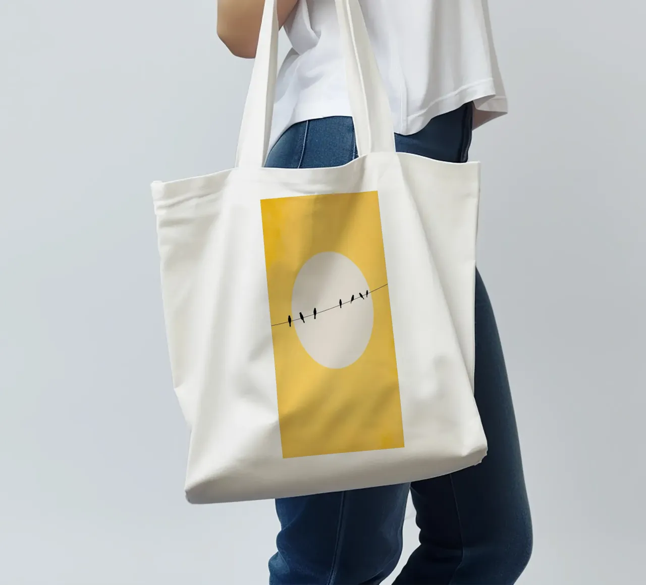 Chirping And Chilling (at Day) borsa in juta da Kubistika