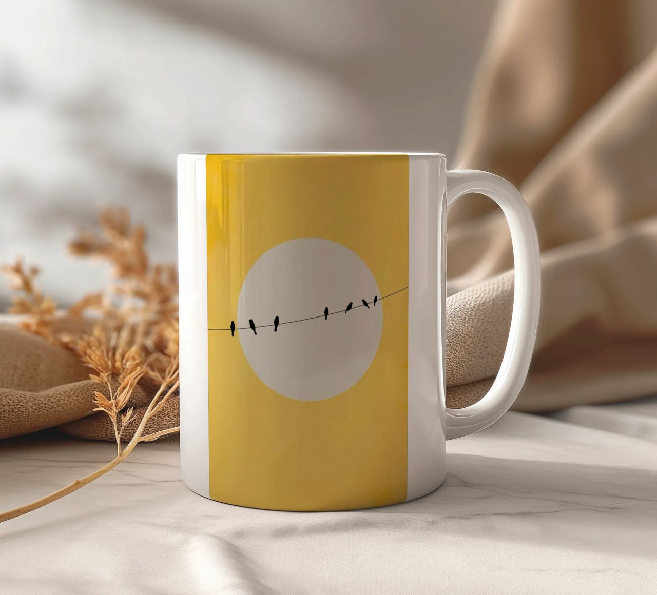 Chirping And Chilling (at Day) tazza in ceramica da Kubistika