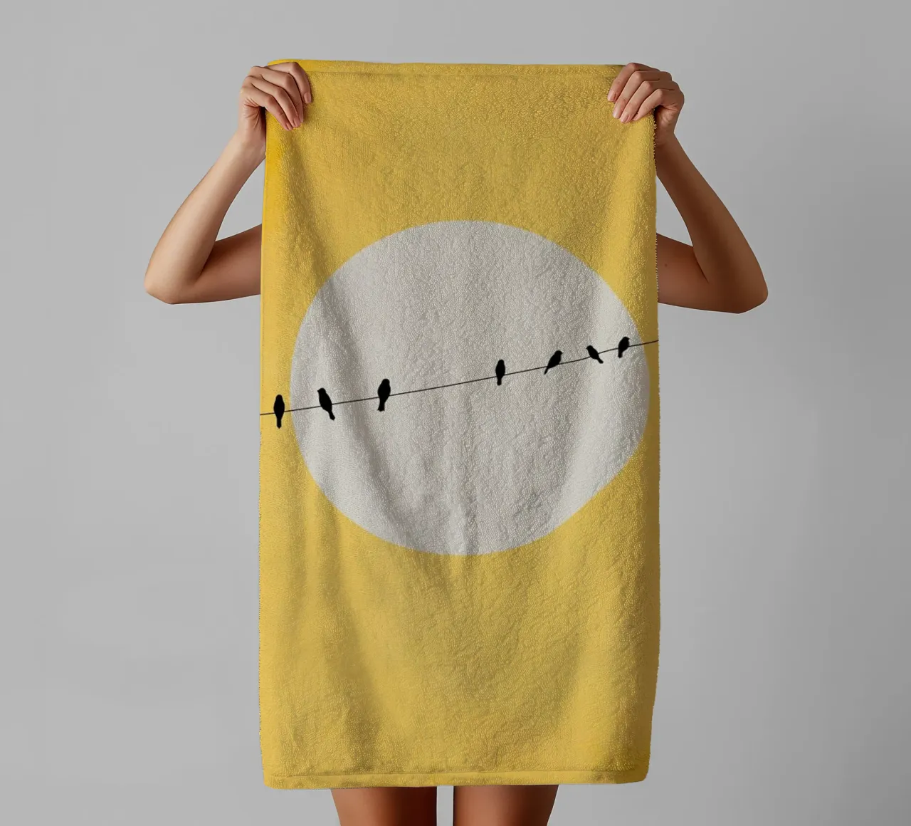 Chirping And Chilling (at Day) asciugamano da bagno da Kubistika