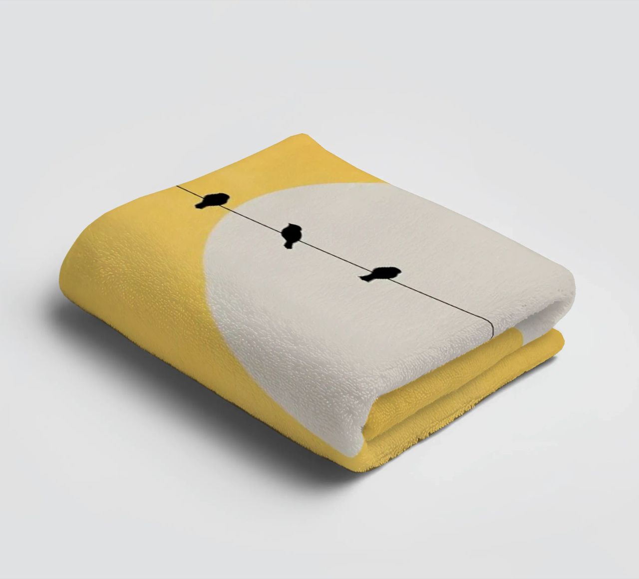 Chirping And Chilling (at Day) asciugamano da bagno da Kubistika
