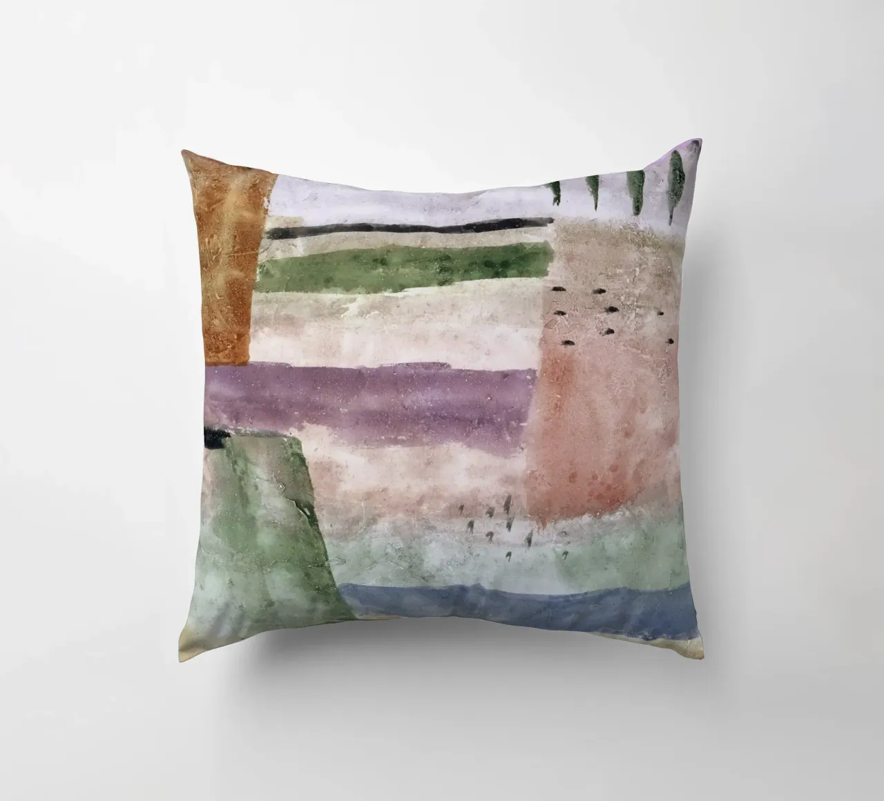 Landscape with Poplars cuscino da vintageshop