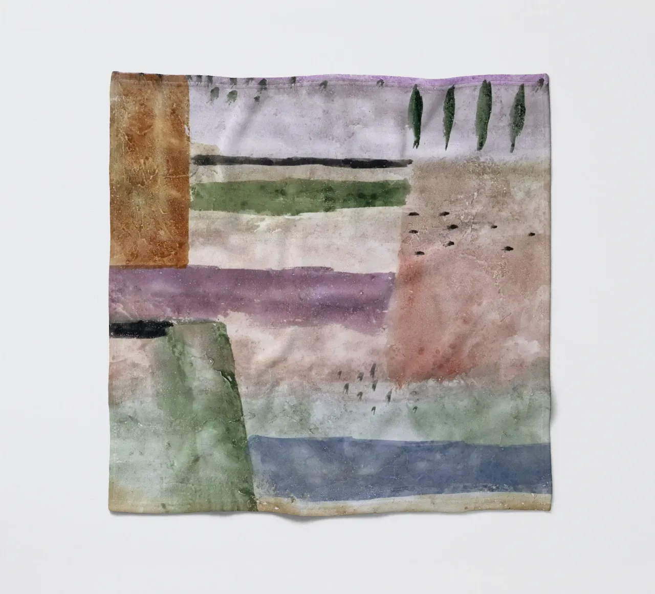 Landscape with Poplars coperta in pile da vintageshop