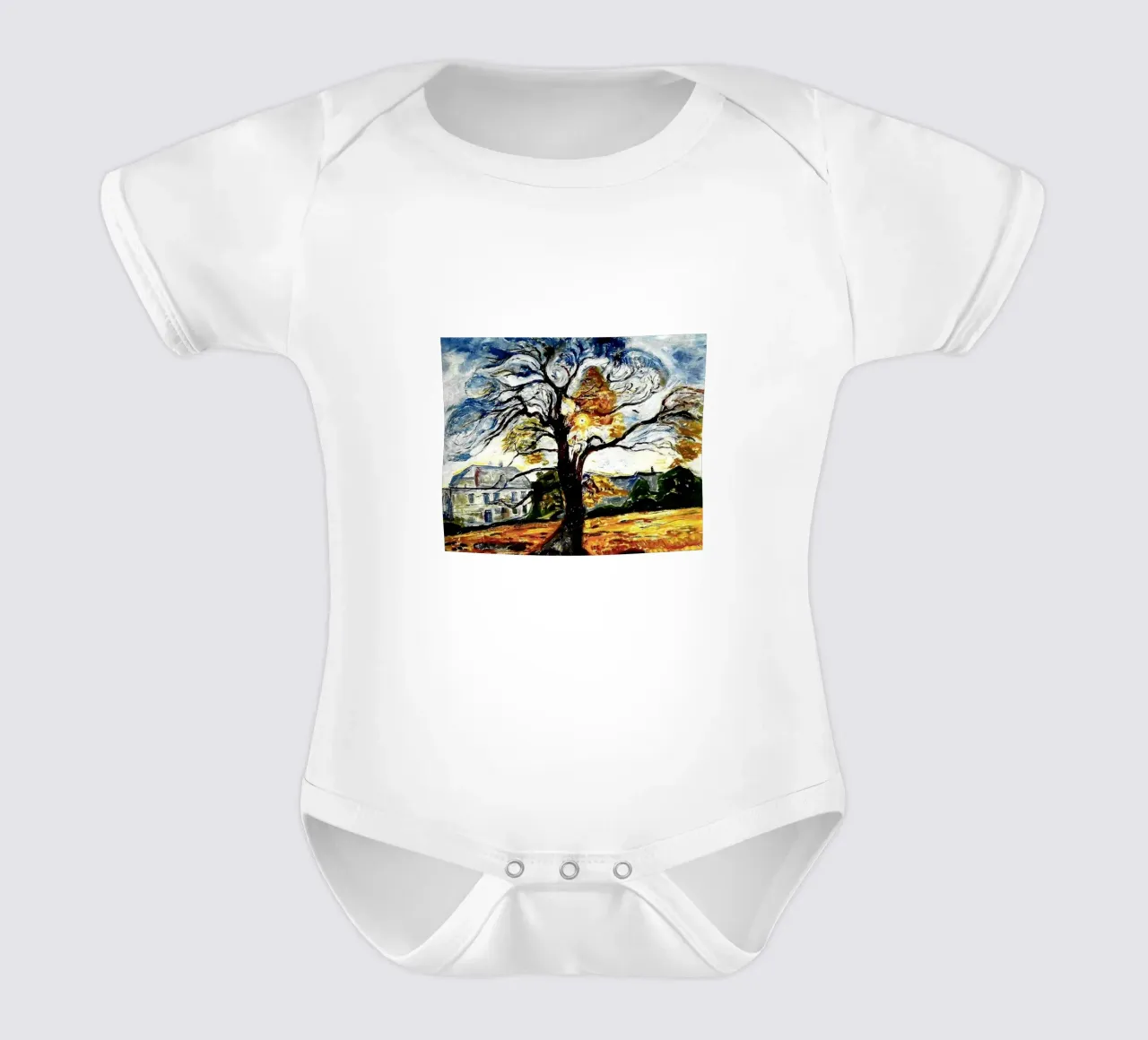 albero arrabbiato body neonato maniche corte da cupcup art