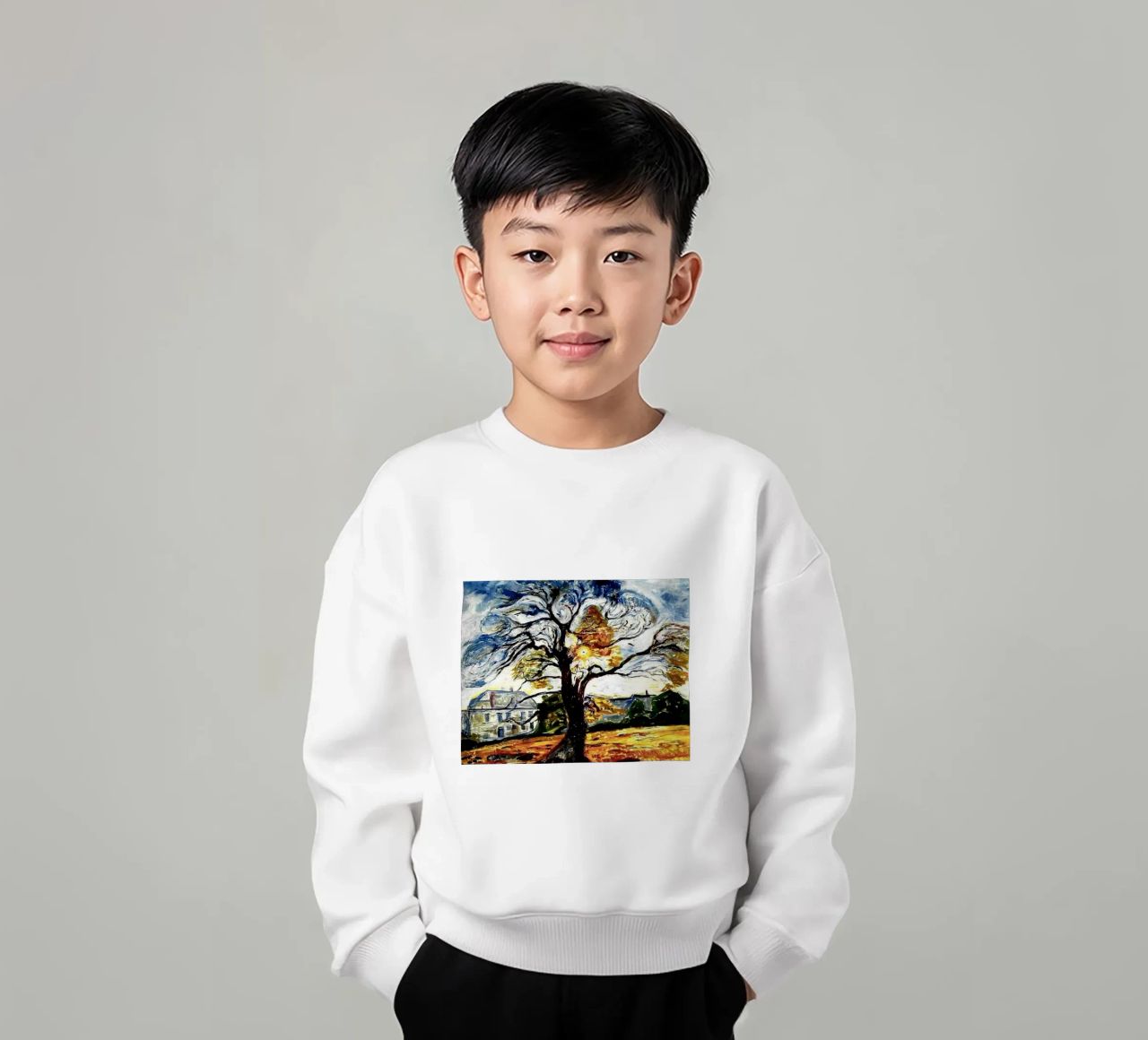 albero arrabbiato felpa bambino da cupcup art