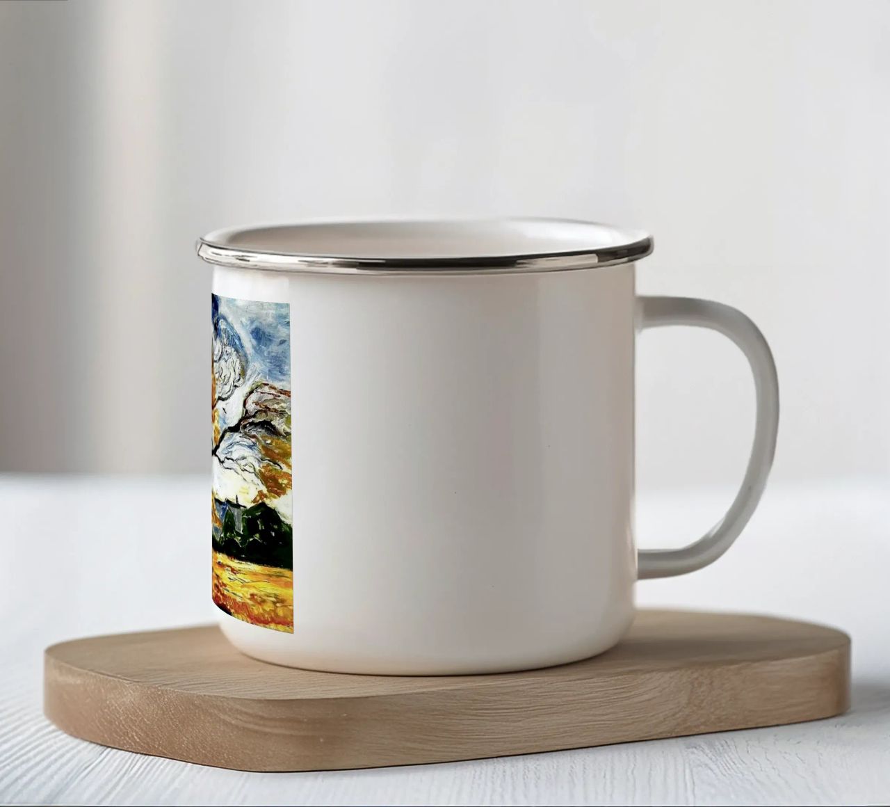 albero arrabbiato tazza in smalto da cupcup art