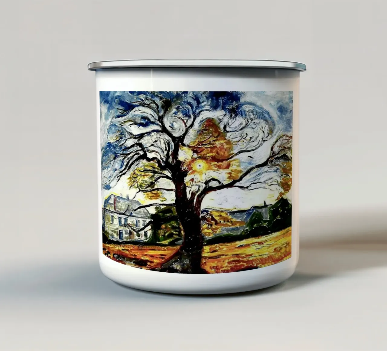 wütender Baum Emaille Tasse von cupcup art