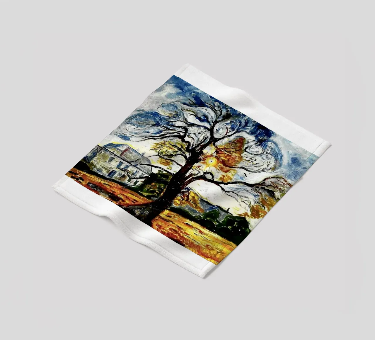 albero arrabbiato coperta in pile da cupcup art