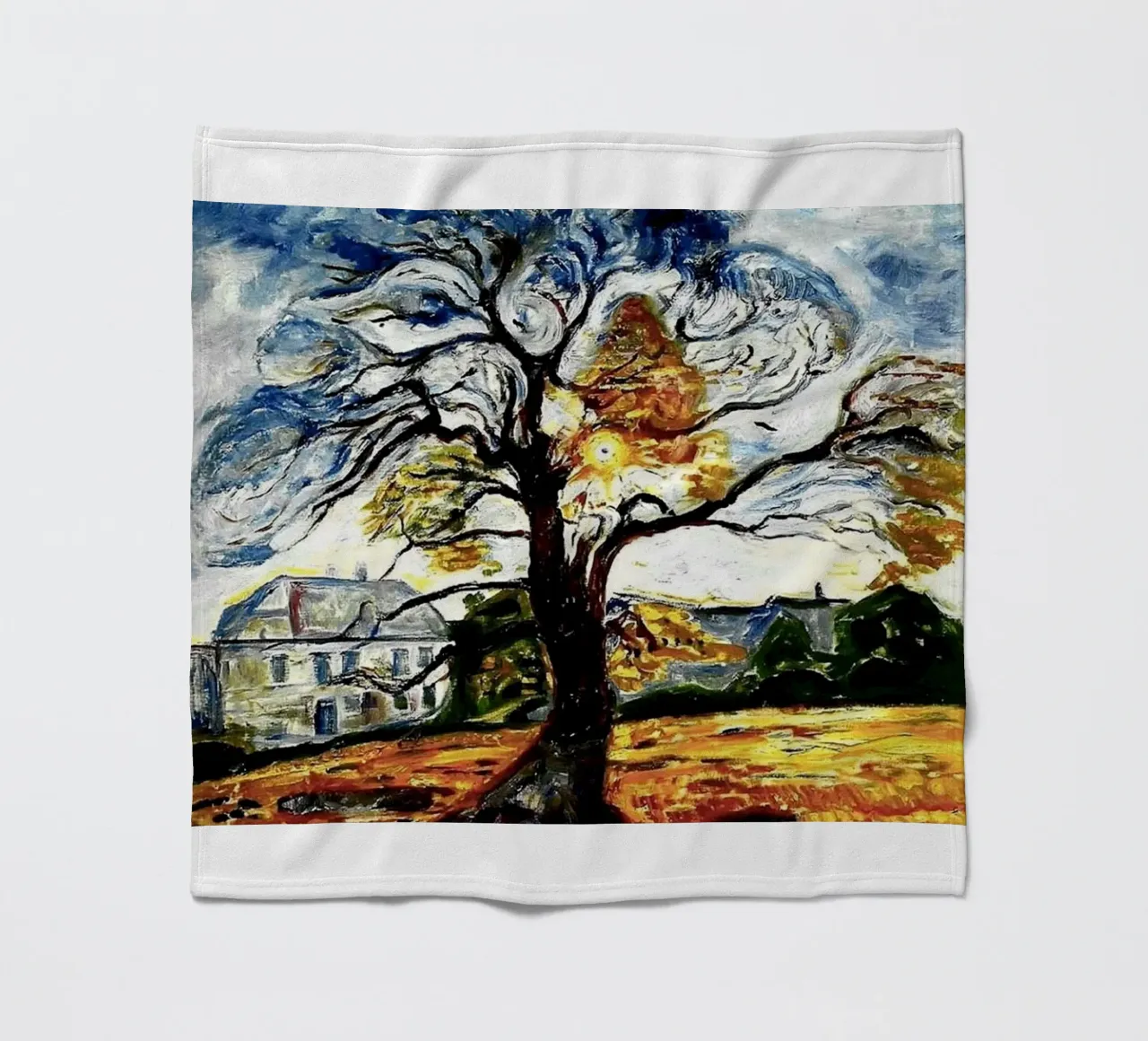 albero arrabbiato coperta in pile da cupcup art