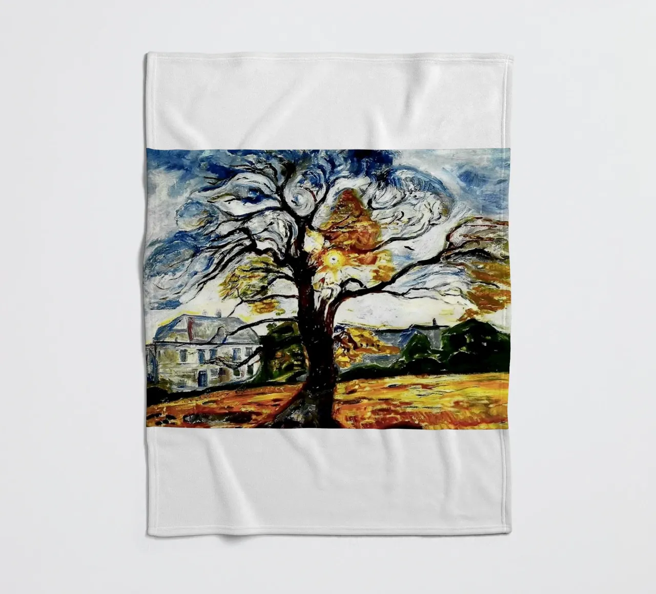 albero arrabbiato coperta in pile da cupcup art