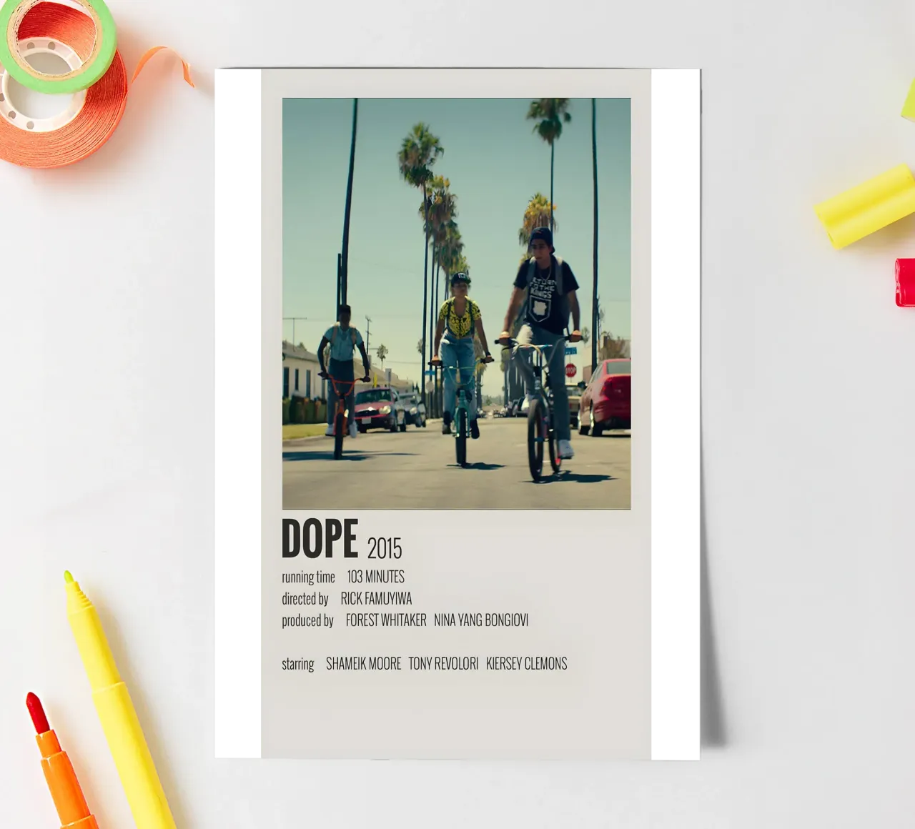 DOPE 2015 sticker sheet by MVFminimalist