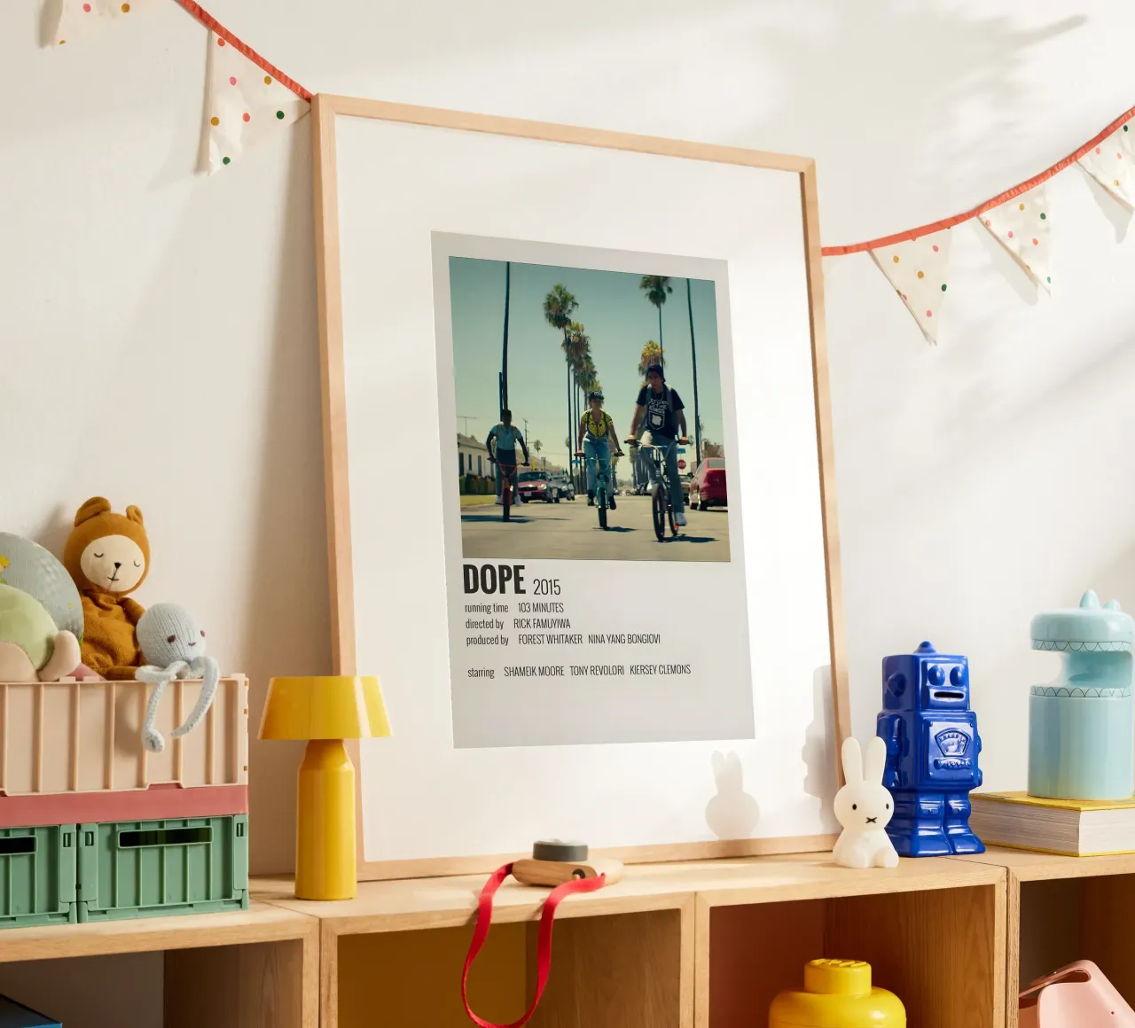 DOPE 2015 poster con telaio in legno da MVFminimalist