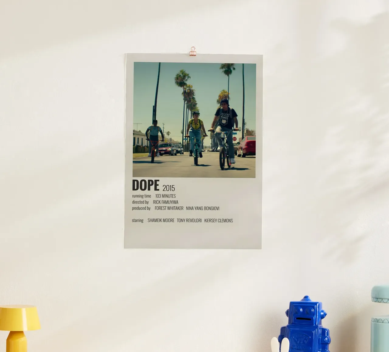 DOPE 2015 poster con telaio in legno da MVFminimalist