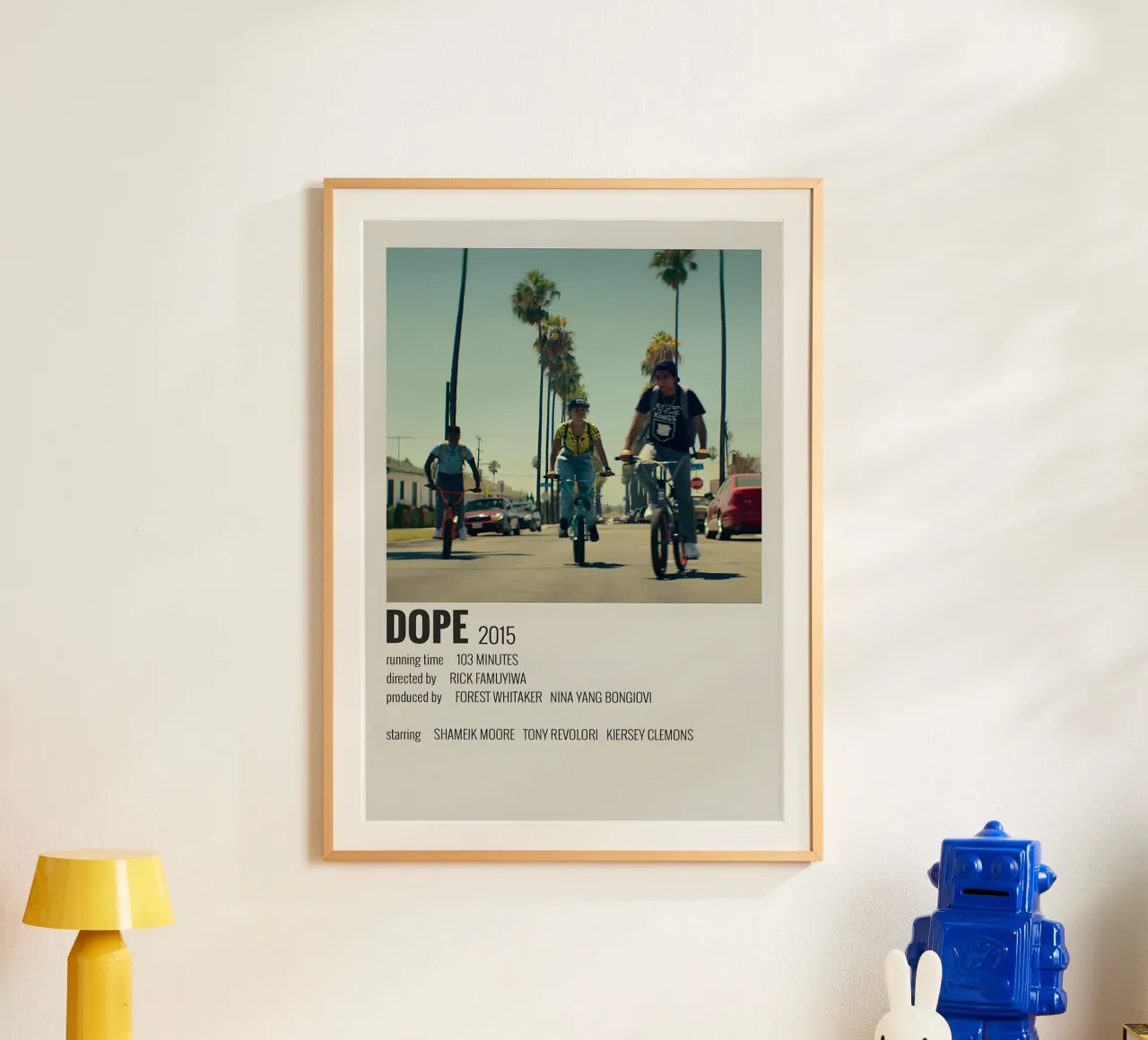 DOPE 2015 poster con telaio in legno da MVFminimalist