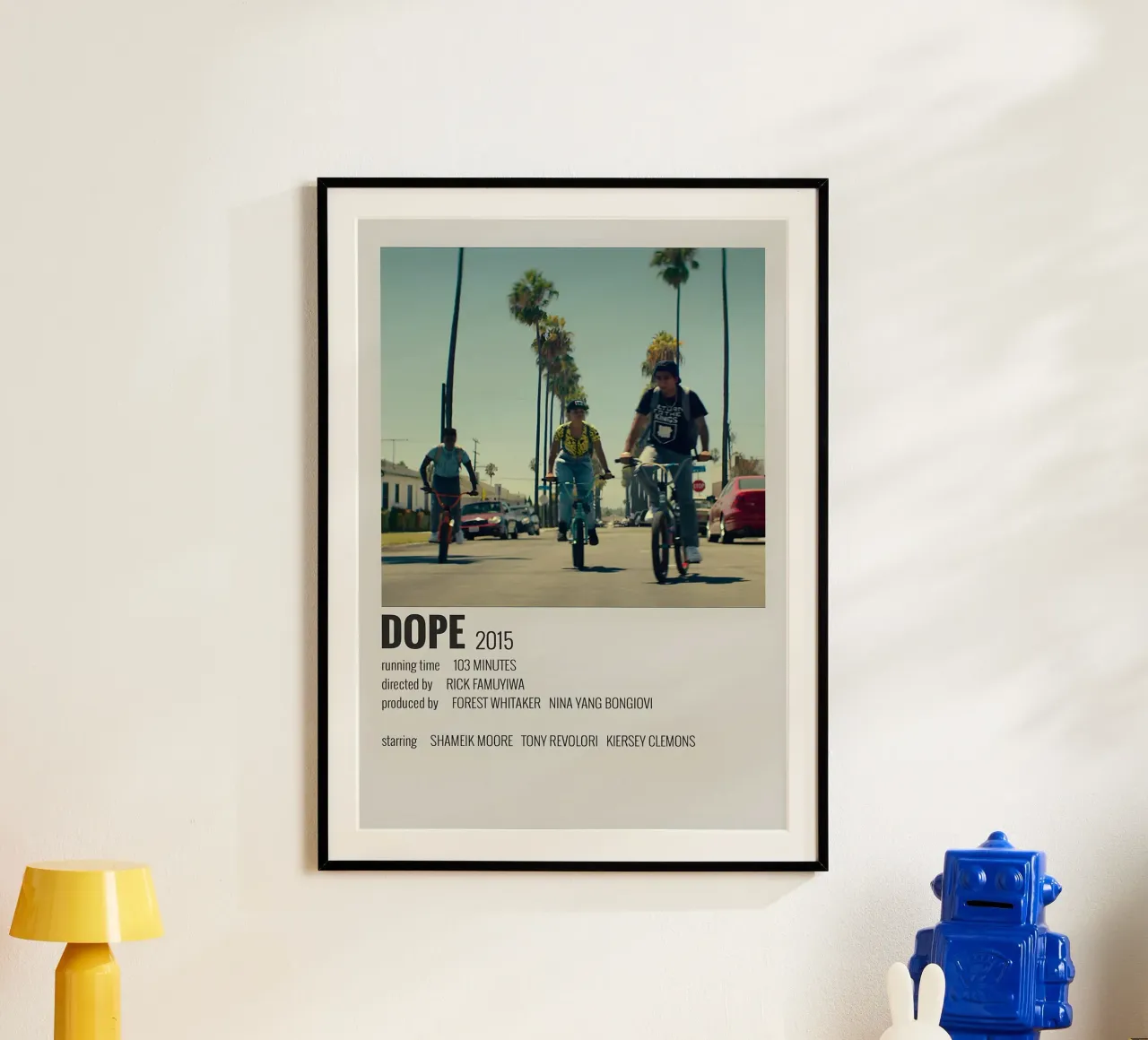 DOPE 2015 poster con telaio in legno da MVFminimalist