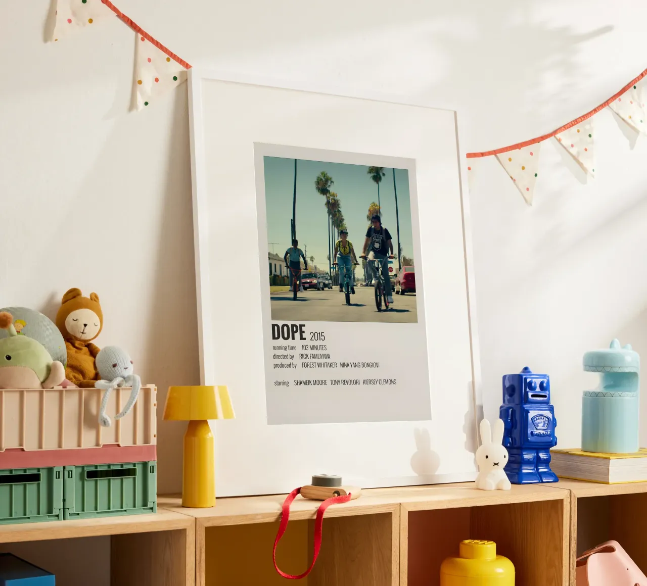 DOPE 2015 poster con telaio in legno da MVFminimalist