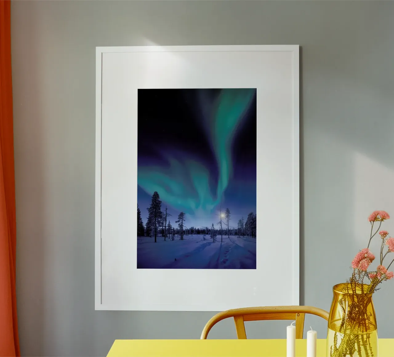 Aurora Borealis Above the Forest carta hahnemühle da EyeEm Mobile GmbH