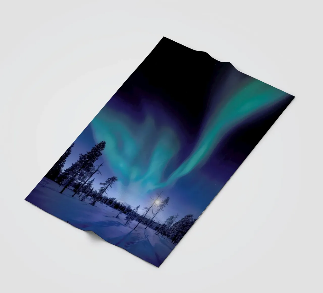 Aurora Borealis Above the Forest coperta in pile da EyeEm Mobile GmbH