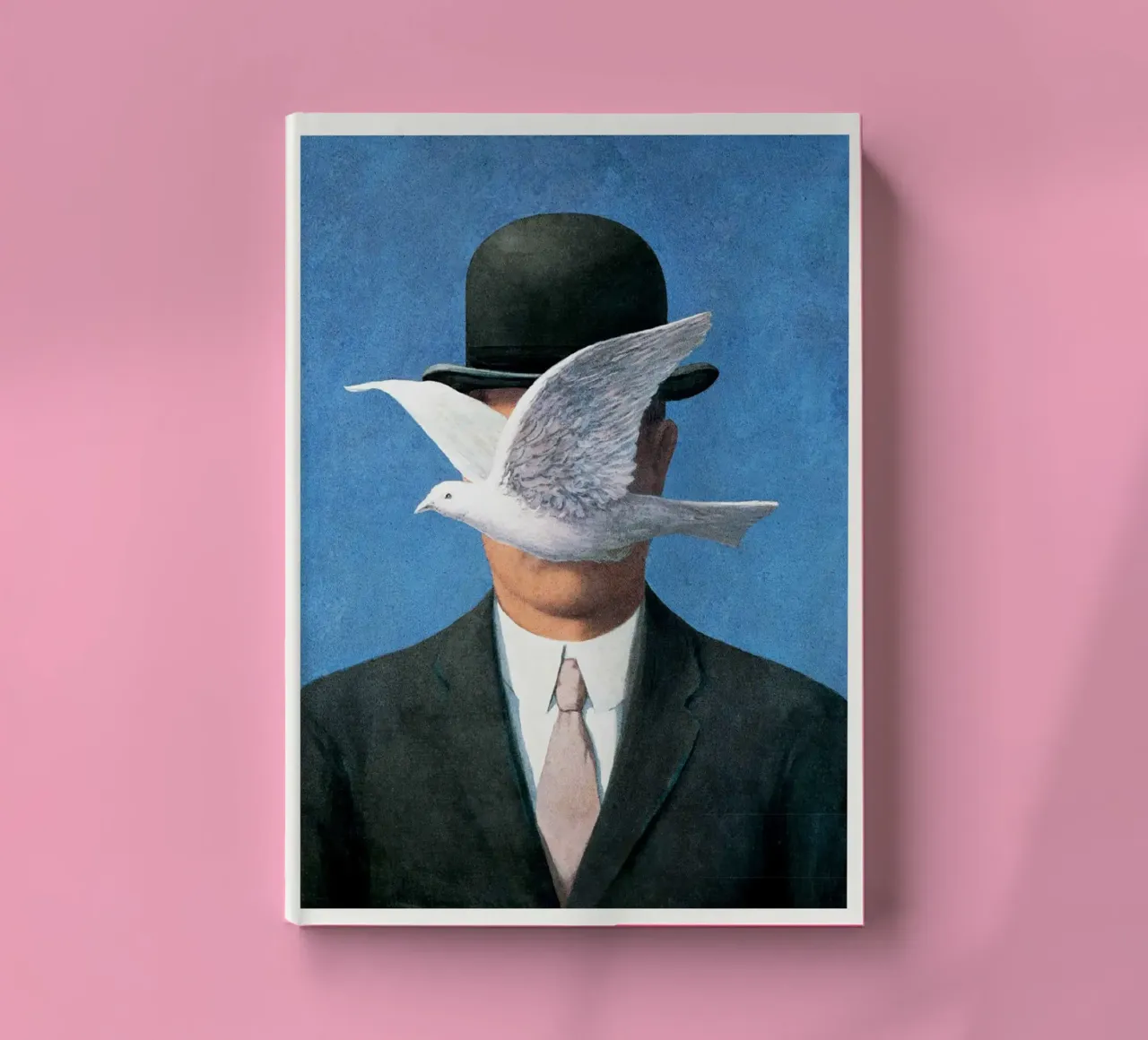 Man in a Bowler Hat by Rene Magritte notebook by Classic Art Prints