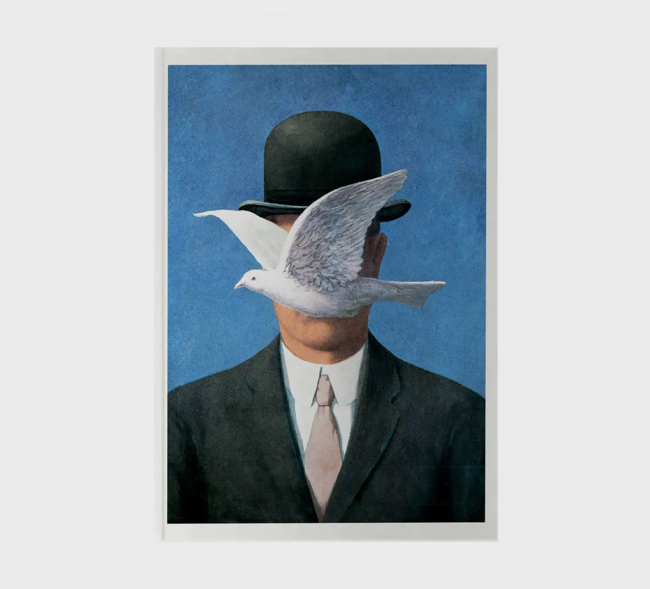 Man in a Bowler Hat by Rene Magritte notebook by Classic Art Prints