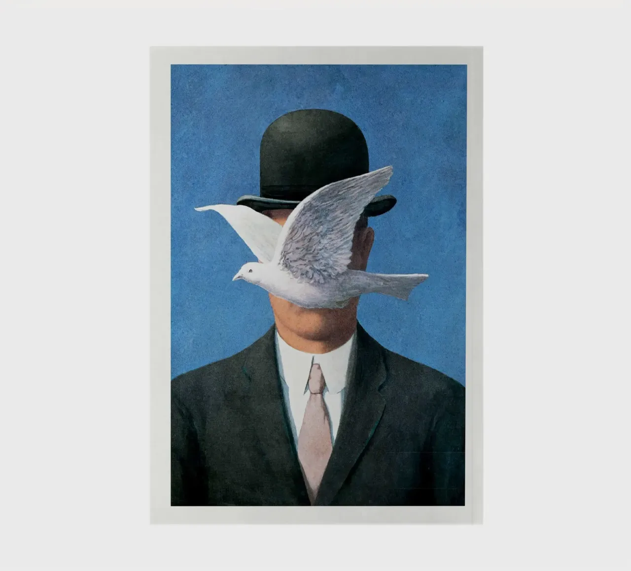 Man in a Bowler Hat by Rene Magritte notebook by Classic Art Prints