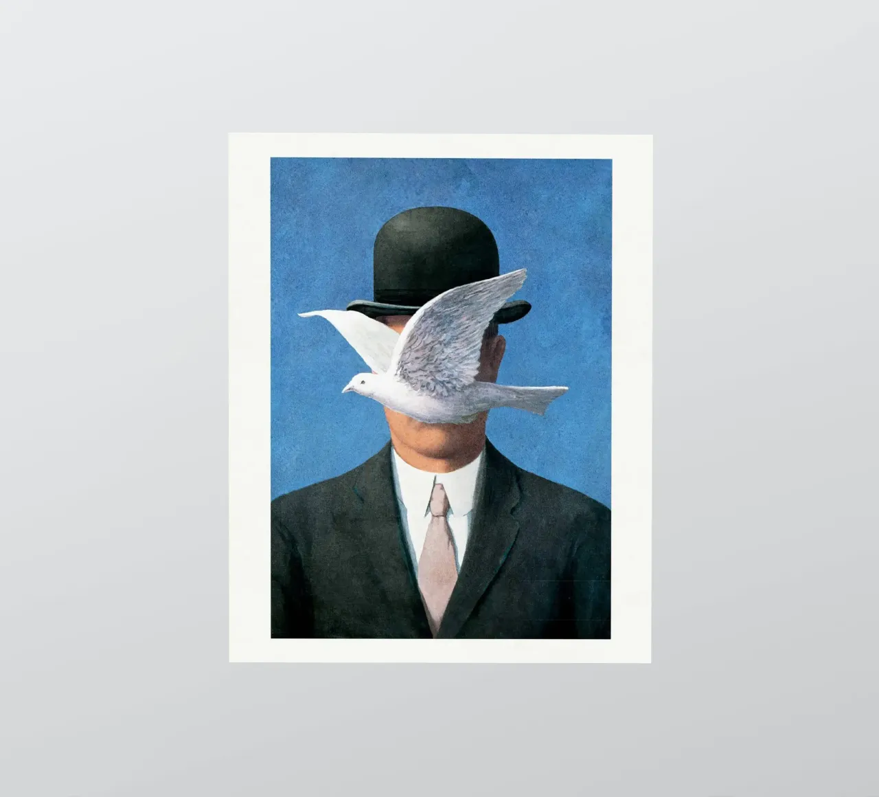 The Man in the Bowler Hat by Rene Magritte sticker by Classic Art Prints