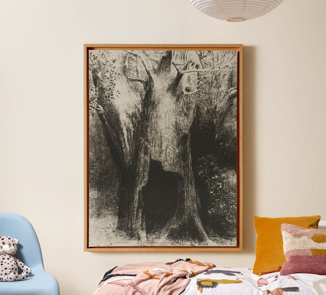 I Plunged into Solitude tela con Cornice a cassetta da vintageshop