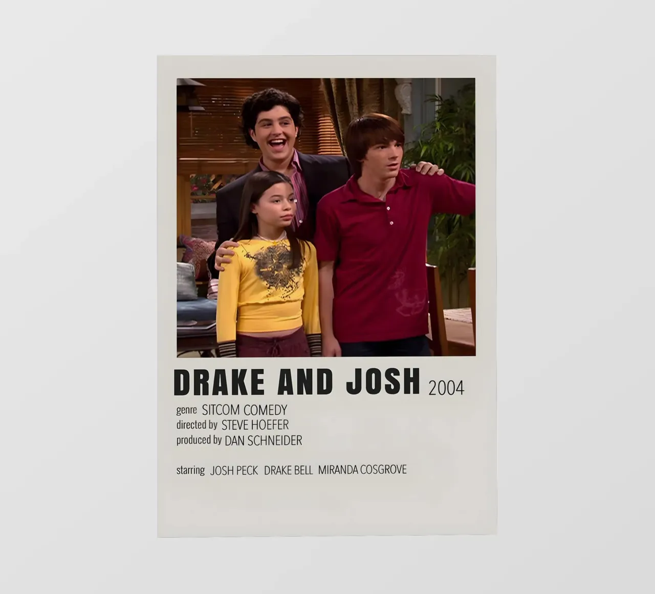 DRAKE AND JOSH 2004 telo in pvc da MVFminimalist