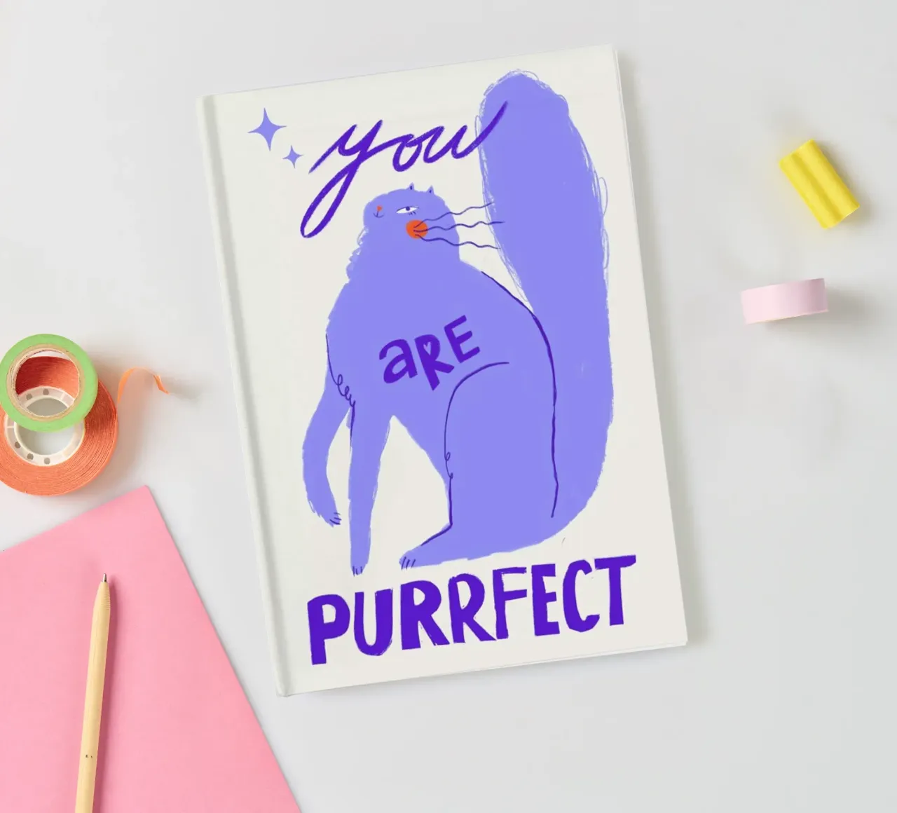 Purrfect notebook by Pure