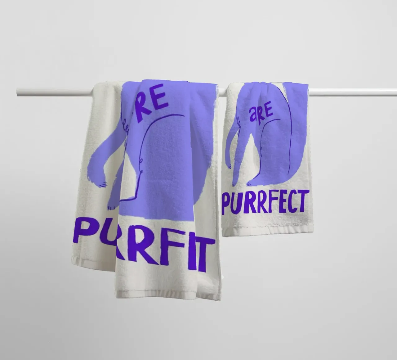 Purrfect asciugamano da bagno da Pure