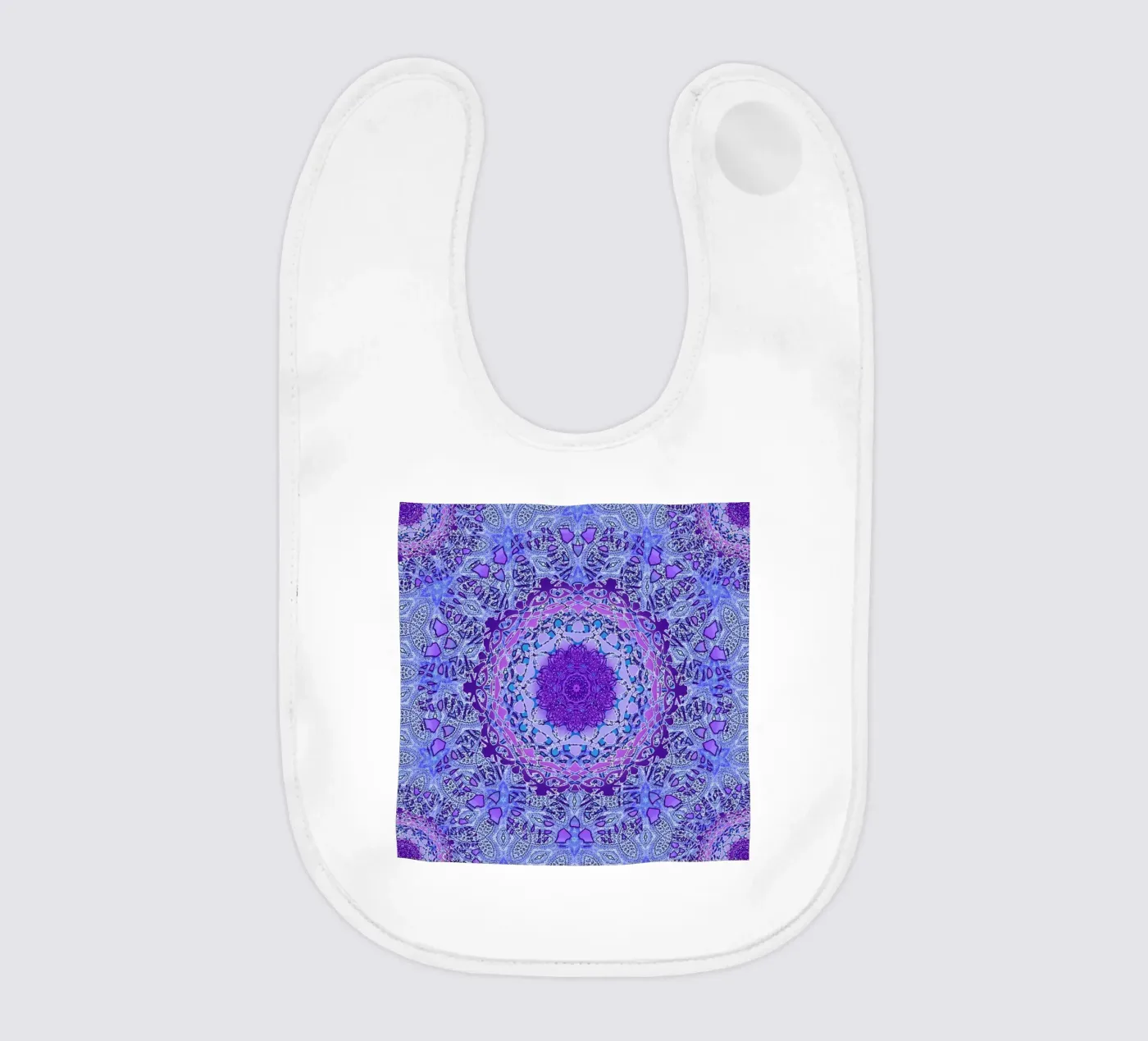 Mandala di pervinche bavaglino da Nina May Design Studio